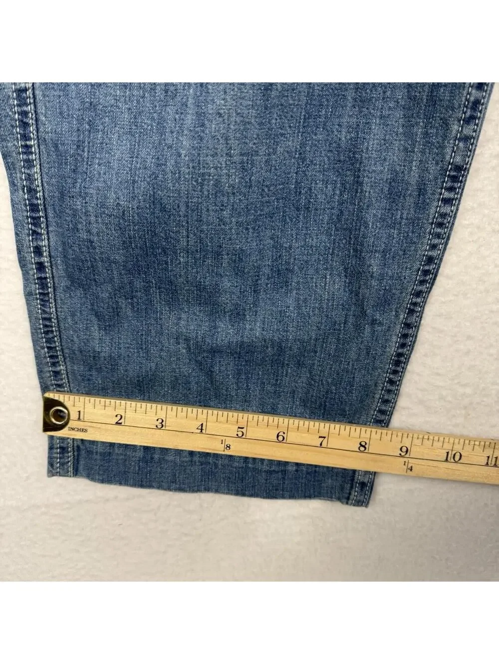 NEW Edwin Bailee Utility Pants Womens 31 Work Carpenter Denim Jeans Double Knee - Picture 9 of 11